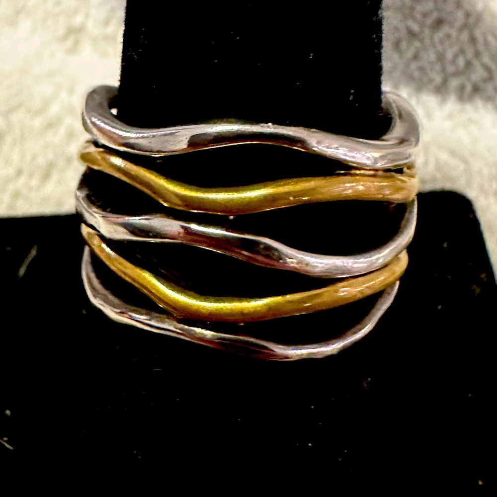 Beautiful.925 SS /brass ring